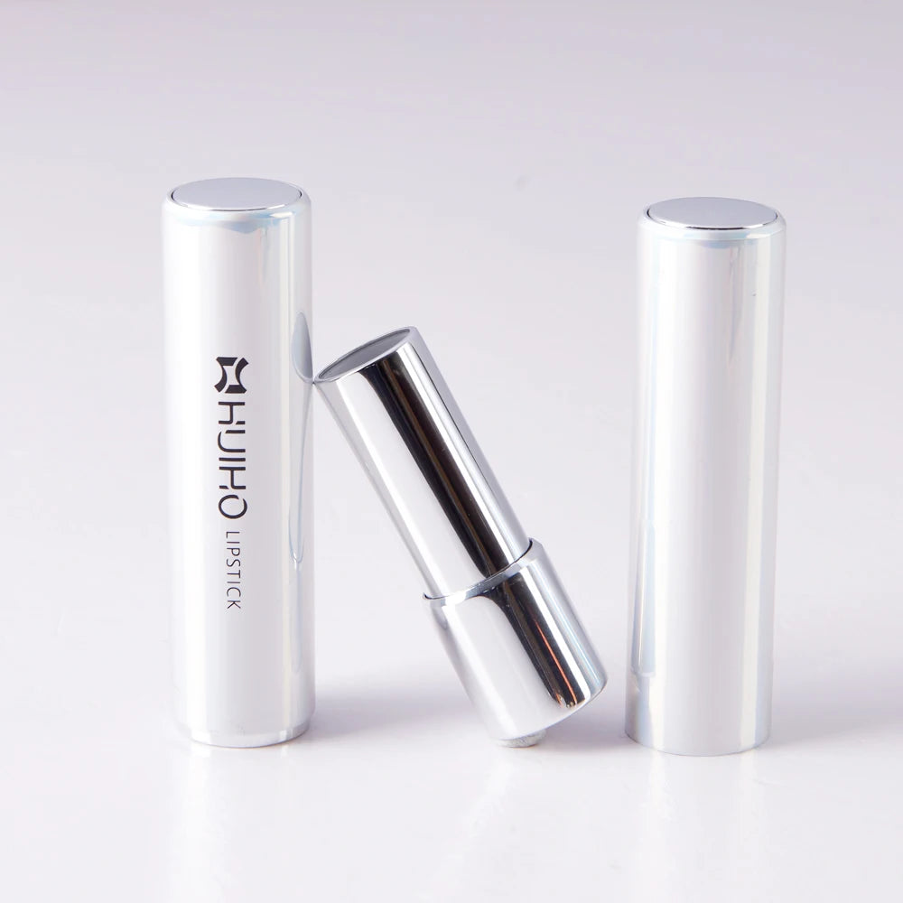 HUIHO New Design 12.1/12.7mm Cosmetic Packaging Container Custom LOGO Aluminum Empty Round Blue Lipstick Tube