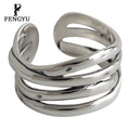 Fine Multilayer Wrapping Vintage Rings for Women 925 Sterling Silver Fashion Adjustable Statement Ring Custom Jewelry Wholesale