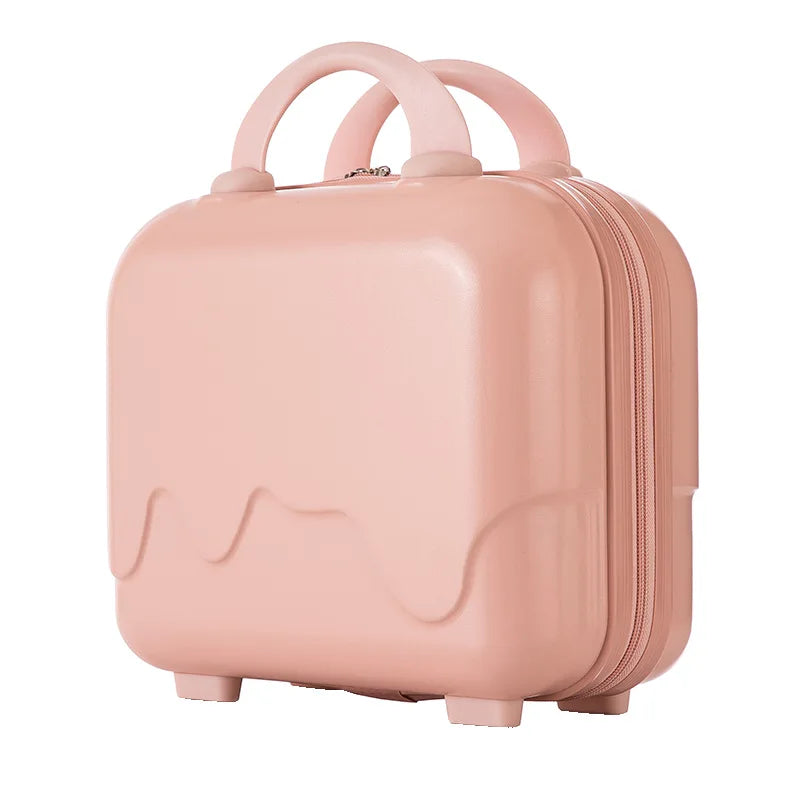 High Quality14 Inch Small Light Mini Storage Bag Cute Women's Case Hand Luggage Box Make up Suitcase