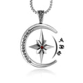Wholesale Rotating Mens Necklace Pendant Jewelry 316L Stainless Steel Star Pendant Necklace for Men