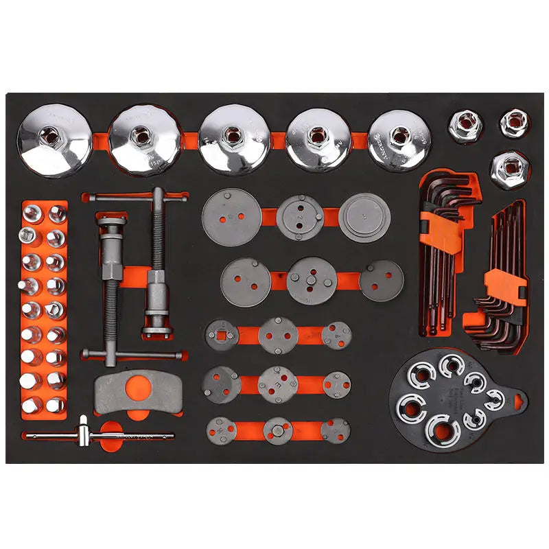 Diy Tool Cabinet Drawer 70 Pcs Car Repair Hand Tool Set Cap Oil Grid Brake Part Pump Hexagonal Oil Bottom Tool Set