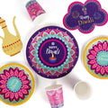 Diwali Celebration Festival of Lights Rangoli Design Paper Party Supplies 8guests 12guests 16guests 20guests Dinner Paper Plates