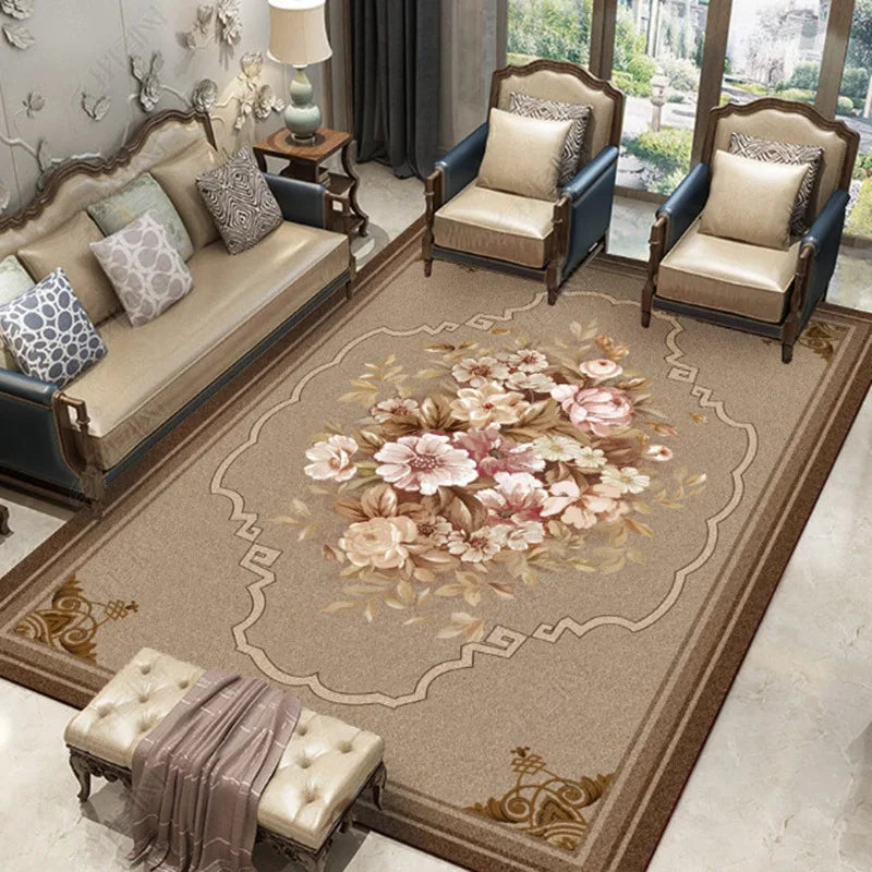 BOYI Home Decoration Modern Style Non-Slip Medium Pile Kilim Square Carpets Rugs Living Room Digital Custom Printed Custom Size