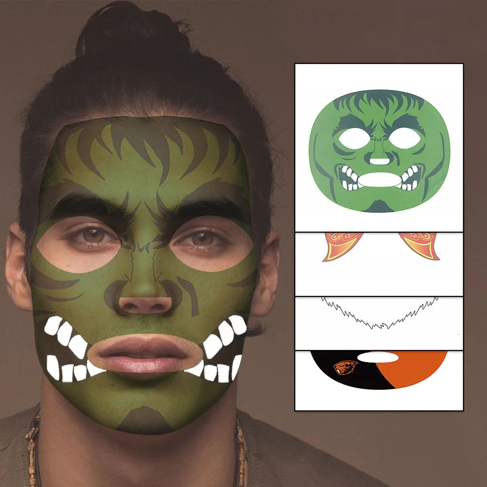 Custom Face Stick Anime Cartoon Children Marvel Animal Face Stick Tattoo Stickers