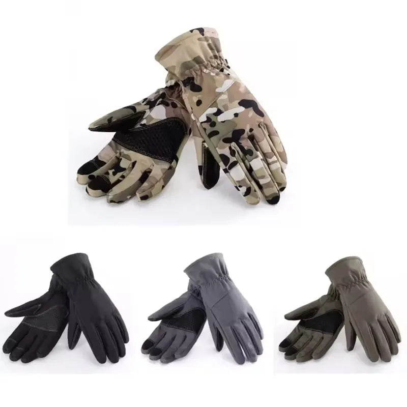 Cheap Outdoor Windproof Winter Cold Weather Men Anti-slip Touch Screen Warm Gloves