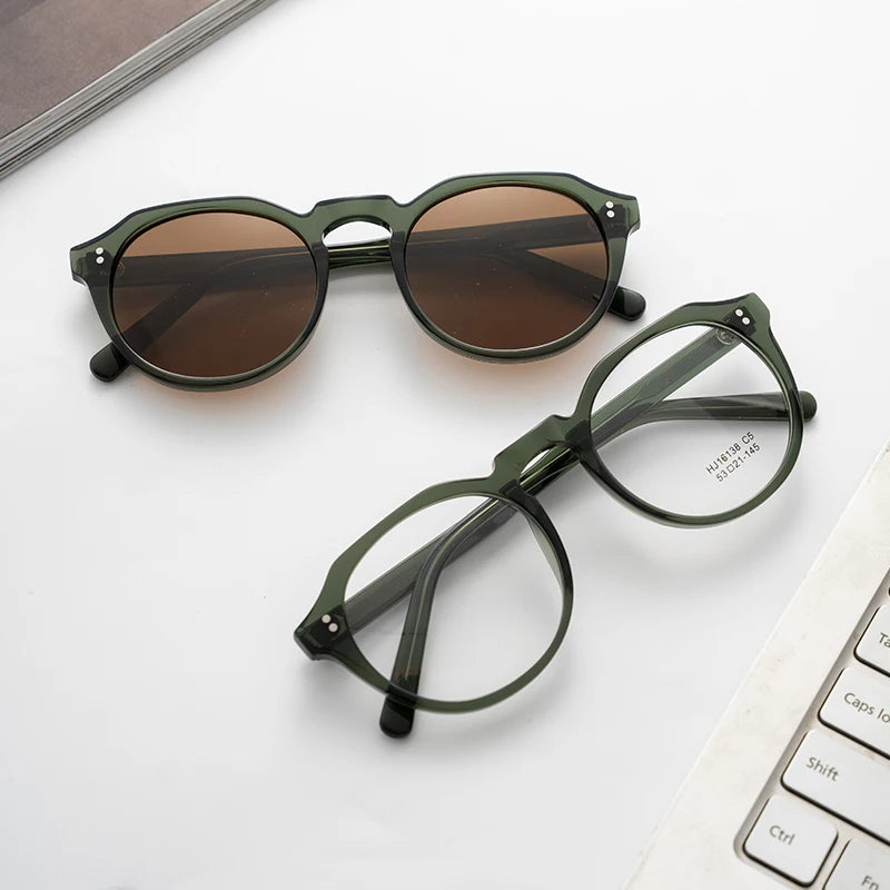 Premium Acetate Polarized Sunglasses UV400 Protection Light Weight Handmade Vintage Unisex Summer Beach