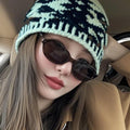 2026Small Oval Pc Custom Logo Uv400 Sunglasses Square Plastic Fashion Outdoor Wholesale Vintage Yellow Oval Sunglasses