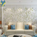 Custom Luxury Floral 3D Wallpaper Modern Waterproof Fabric Luxury Home Decoration Bathroom Kitchen Bedroom Featuring Leather