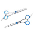 FOCSTAR Professional 6.5 Inch Salon Hairdressing Scissors 4CR Stainless Steel Heavy Duty Silicone Ring Hair Cutting Barber MegaBDM