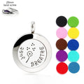 20mm Tree of Life Stainless Steel Essential Oil Diffuser Necklace  Jewelry Making Aromatherapy Perfume Pendant Locket
