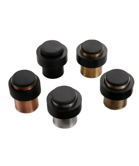Roeasy SS304 Modern Cylindrical Door Stopper RT-03-Durable Door Hardware for Hotels Easy Installation 3-Year Warranty