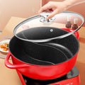 Die-casting Maifan Stone Pot Mandarin Duck Pot Large-capacity Hot Pot
