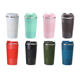 380ML SUS304 Stainless Steel Thermos Vacuum Flask Logo Color Custom Travel Coffee Mug Reusable Coffee Cup