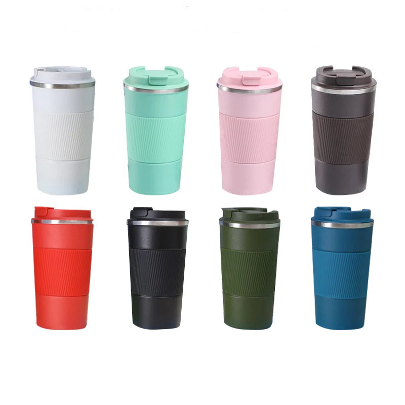 380ML SUS304 Stainless Steel Thermos Vacuum Flask Logo Color Custom Travel Coffee Mug Reusable Coffee Cup