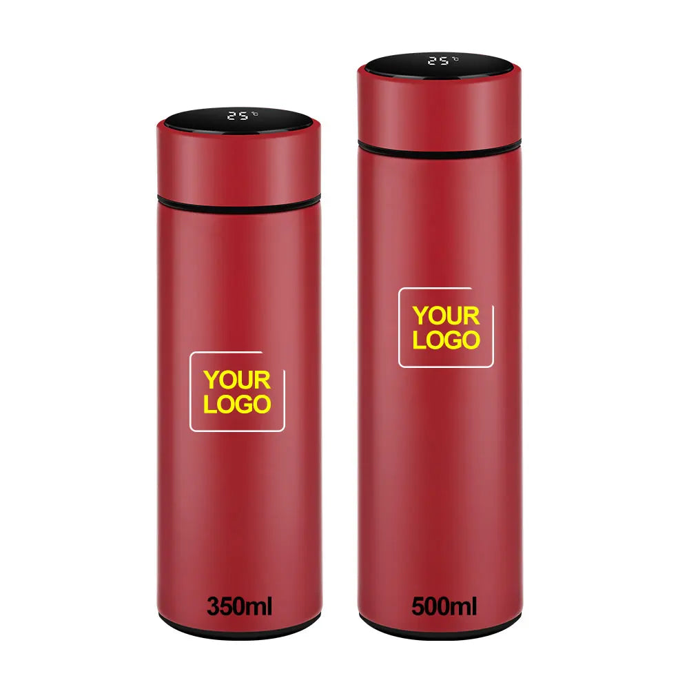 500 ml Vacuum Stainless Steel Smart Thermos Digital Vacuum Flask Water Bottle with Led