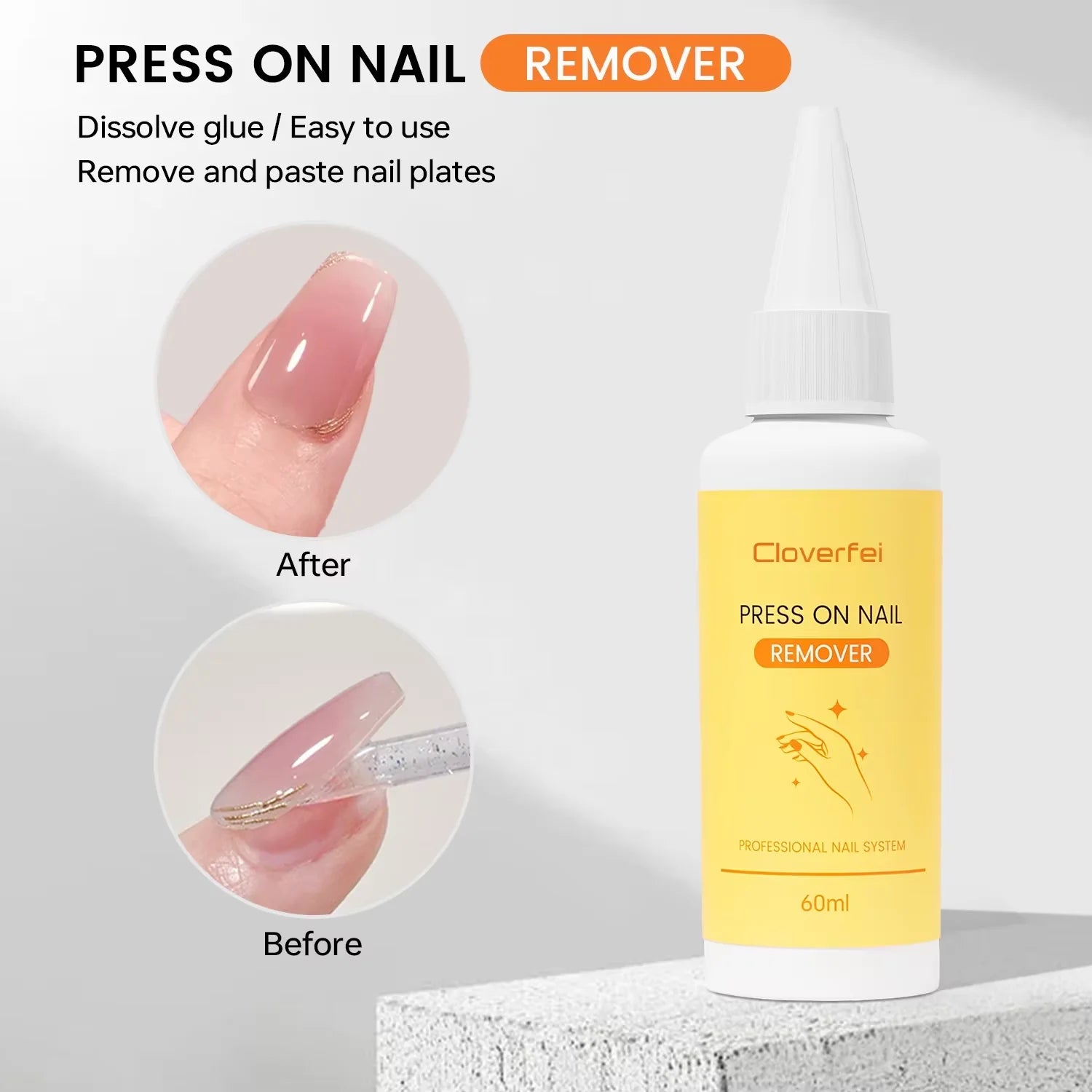 Factory Spot Goods Nail Remover Liquid 10s Fast Remove Residue Low Scent Safe Material Factory Wholesale Timely Shipment
