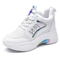 Thick Bottom Heightening Casual Shoes Ladies New Hot Sales Thick-soled   Low-top Sneakers Running Shoes