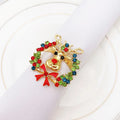 Christmas Napkin Rings Holders for Christmas Dinners Parties Wedding Adornment Table Decoration Accessories