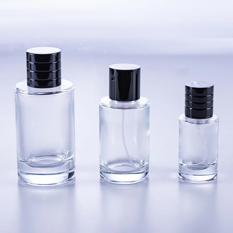 Wholesale 30 ml 50 ml 100 ml Cylinder Round Fancy Refill Atomizer Spray Luxury Supplier China Perfume Bottle in South Africa