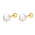 Simple Premium  Stud Earrings Women S925 Sterling Silver Gold Plated Fashion Jewelry Earrings pearl earrings