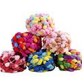 Wholesale Polyester 0.2NM/1 Soft Rainbow Space Section Dyed Fancy Velvet Pompom Yarn for Knitting Blanket Cushion 130g