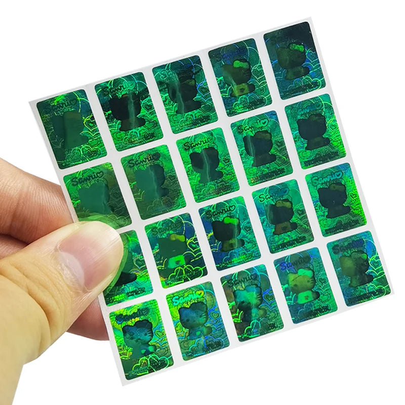 Custom Die Cut Adhesive Waterproof PVC Vinyl Stickers Holographic Cartoon Design for Company Logo for Medicine Liquid Eye Drop