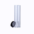 Custom Transparent Plastic Cylinder Lipstick Packaging Container with Flip Top Cap-PVC PC Material
