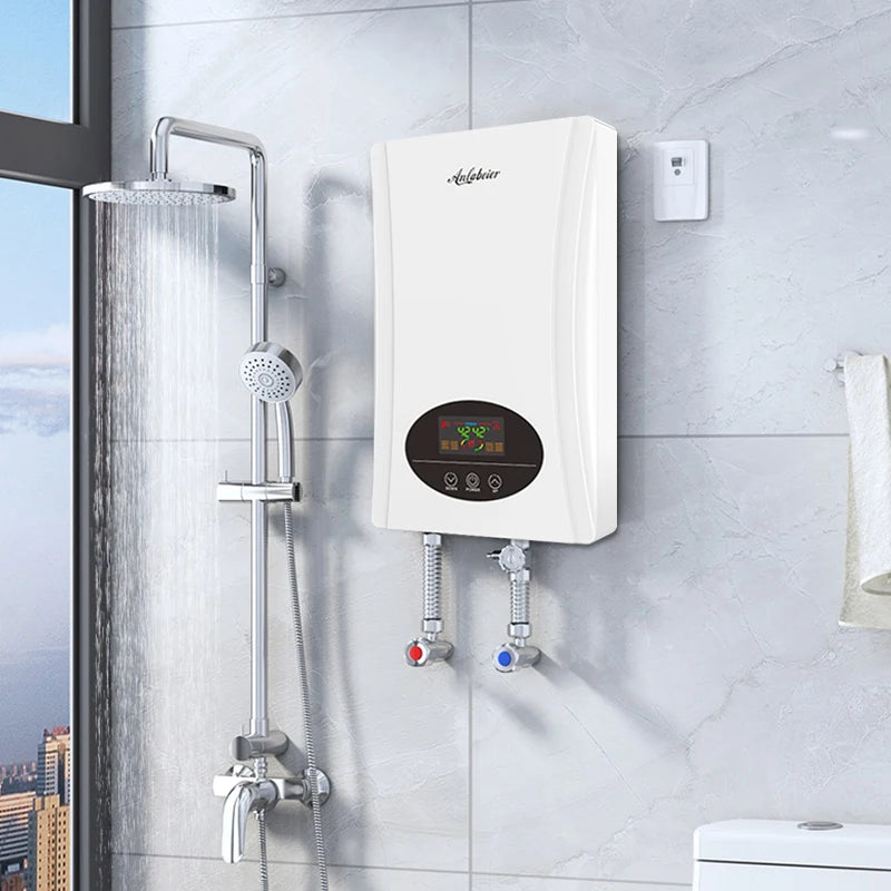 Hotel Bathroom Water Heater 8000W Tankless Electric Shower Head Water Heaters Hot 110V 220V for Wholesale