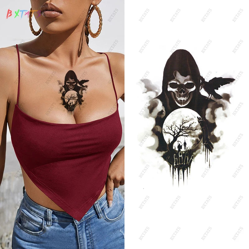 Non-toxic Safe High Quality Printed Men Women Waterproof Half Arm Fake Temporal Tattoos Lasting 7 Days