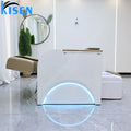 Kisen Hot Sale Beauty Nail Salon Electric Reclining Pipeless Whirlpool Pink Beige Black White Foot Spa Pedicure Chair