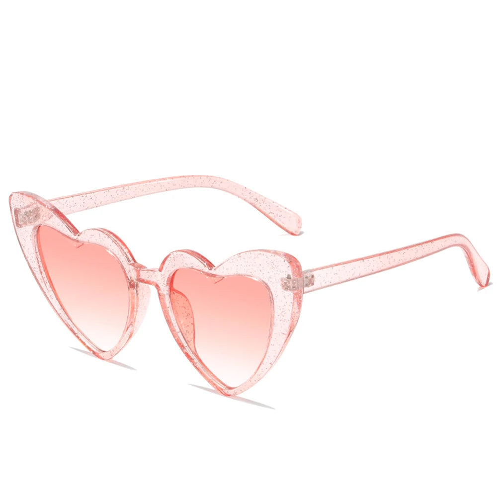 AI-MICH Colorful 2024 Heart Love Sunglasses Women Sun Glasses Female Retro Party Glasses
