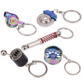 Auto Keychain Alloy Wheel Key Rings 6 Speed Shifter Gear Key Chain Ring Metal Pendant Keychains
