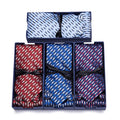 Men Wedding Party Accessories Jacquard Woven Neckties Set Hanky Cufflinks Tie Set with Gift Box