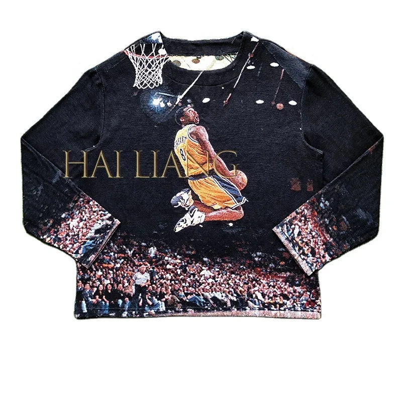 New Autumn Tapestry Sweater Men Wholesale Streetwear Clothing Woven Tapestries Blanket Men's Crewneck Sweaters