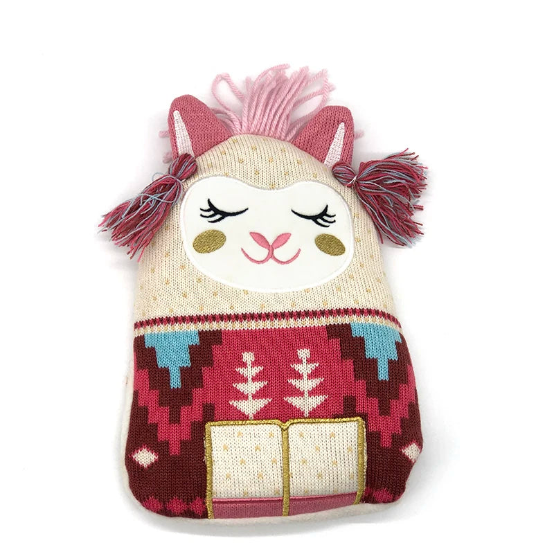 Factory Wholesale Cute Alpaca Stuffed Microwave Plush Lavender Full Body Heating Pad for Cramps Heat Bag