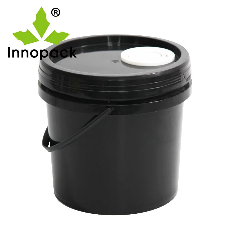 5 Gallon Food Grade White Plastic Bucket with Lid and Handle Plastic Pail