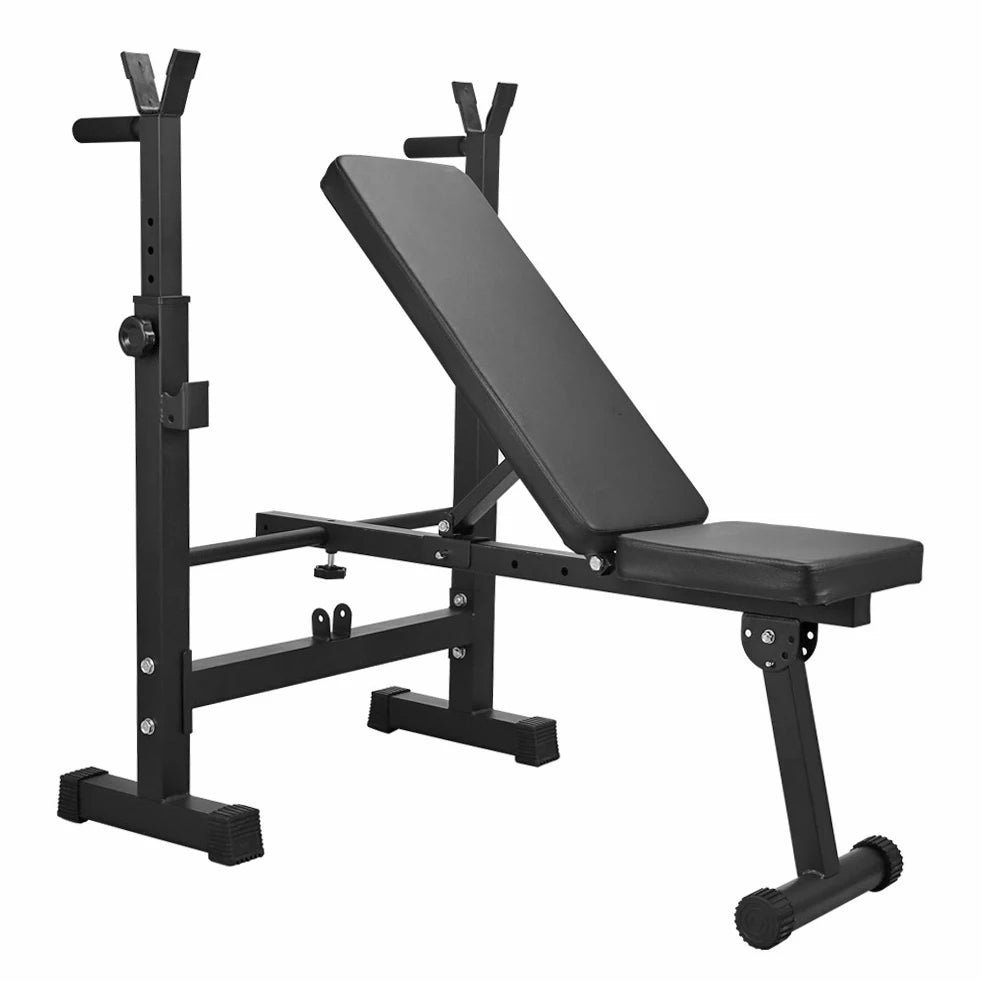 Home Small Weightlifting Bed Folding Professional Sit-ups Bench Press Frame Bed Dumbbell Training Rack Set