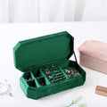 Wholesale Jewelry Case Custom Velvet Necklace Ring Packaging Box Velvet Travel Jewelry Storage Box