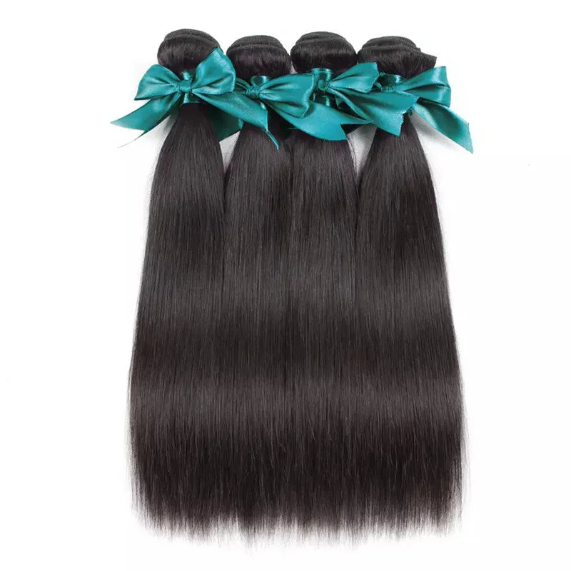 100g Natural Color Virgin Hair Extensions Bundles Brazilian Remy Hair Weave 100% Human Hair Straight Bundles