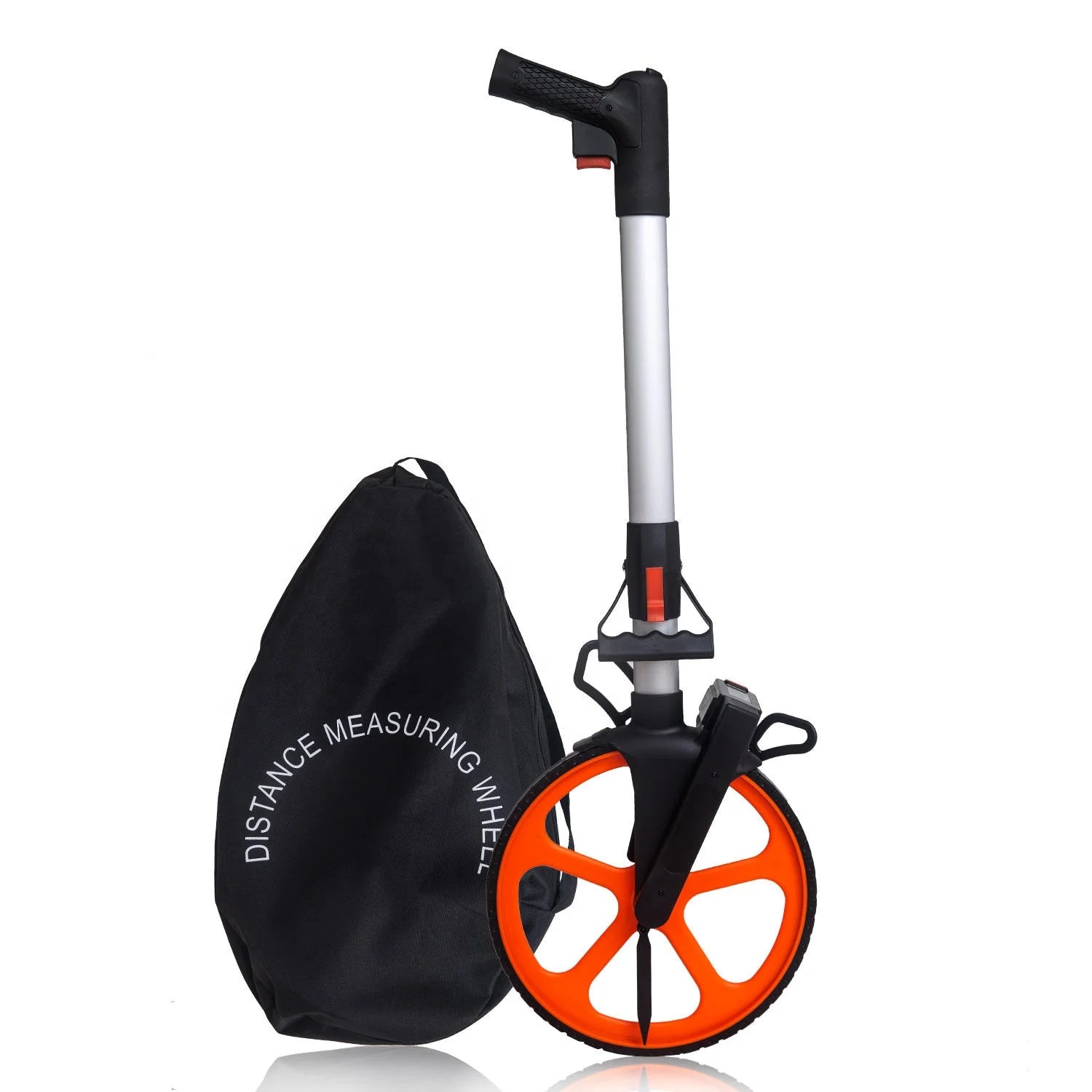 Industrial Mechanical Ranging Wheel Digital Display Hand-pushed Roller Measuring Wheel OEM Customizable Stainless Steel+ABS
