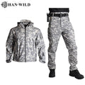 HAN WILD Customized Shark Skin Uniform Acu Unisex Ripstop Uniform Tactical Uniform