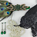 Wholesale Feather 1920s Flapper Headband 20s Great Gatsby Headpiece Headband Flapper Gatsby Hair Accessories