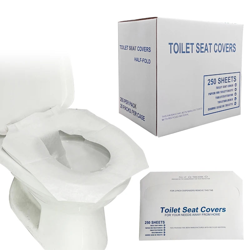 Flushable Toilet Seat Cover Paper Disposable Cover for Toilet