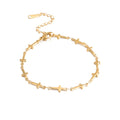 Ins Simple Design 18K Gold Plated Trendy Minimalist Waterproof Stainless Steel Women's Anniversary Multi Cross Chain Link