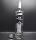 Empty Spirit Clear Frosted Round 500ml 75cl Glass Whisky Vodka Bottle Bouteille En Verre Avec Bouchon Ropp Cap Liquor Bottle