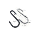 Manufacturer Industrial Coil Hanging S Shape Spring Steel Wire S Hook Black/Silver 3.5*62mm