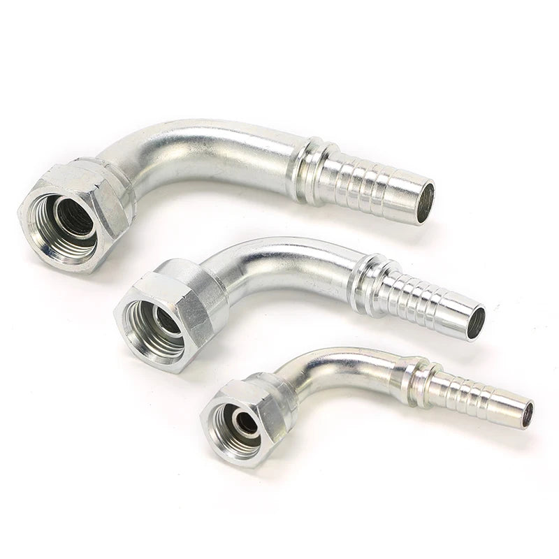 22691 BSP Female G3/8 High Pressure Forged Carbon Steel Hydraulic Fitting Elbow 90 Degree Hose