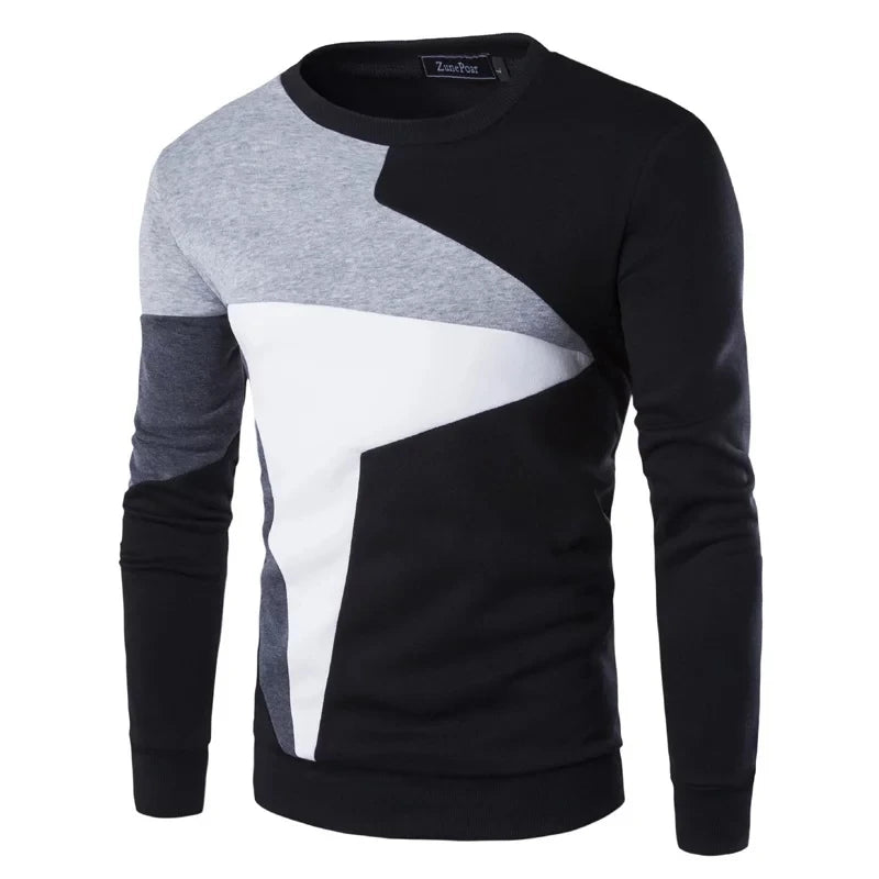 M-5XL Plus Sweater Men European Flag Blue Seagull Printed Casual Large Size Cotton Knitted Sweaters Pullovers Brand Clothing Top
