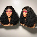 300% Density 4*4 Transparent Lace Frontal Wig Raw Vietnamese Virgin Human Hair Vendors Jerry Curly Wig 13*4 HD Lace Frontal Wig