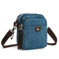 Custom Mini Small Washed Vintage Cotton Canvas Side Chest Sling Crossbody Luggage Travel Shoulder Messenger Bag for Men Women